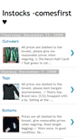 Mobile Screenshot of instocks-comesfirst.blogspot.com