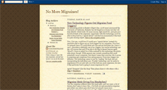 Desktop Screenshot of nomoremigrainez.blogspot.com