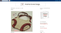 Desktop Screenshot of mamalovesbags.blogspot.com