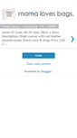 Mobile Screenshot of mamalovesbags.blogspot.com
