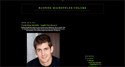 Desktop Screenshot of blonde-hairstyle-colors.blogspot.com
