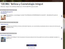 Tablet Screenshot of bellezaycosmetologiacecibel.blogspot.com