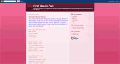 Desktop Screenshot of firstgradefun.blogspot.com