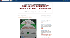 Desktop Screenshot of crenshawcemetery.blogspot.com