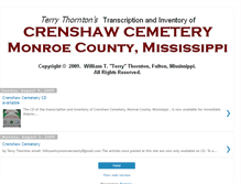 Tablet Screenshot of crenshawcemetery.blogspot.com