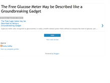 Tablet Screenshot of freeglucosemeter7.blogspot.com