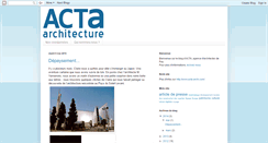 Desktop Screenshot of actaarchitectes.blogspot.com