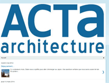 Tablet Screenshot of actaarchitectes.blogspot.com