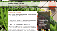Desktop Screenshot of koreancookingclasses.blogspot.com