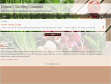 Tablet Screenshot of koreancookingclasses.blogspot.com