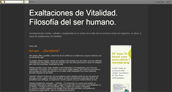 Desktop Screenshot of exaltacionesdevitalidad.blogspot.com