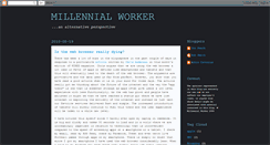 Desktop Screenshot of millennialworker.blogspot.com