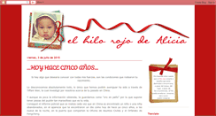 Desktop Screenshot of elhilorojodealicia.blogspot.com
