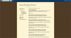 Desktop Screenshot of knoxvilleradiohistory.blogspot.com