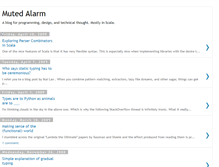 Tablet Screenshot of mutedalarm.blogspot.com