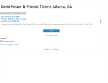 Tablet Screenshot of david-foster-and-friends-atlanta-ga.blogspot.com