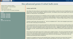 Desktop Screenshot of green0whatbulb.blogspot.com