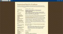 Desktop Screenshot of inspirationalpoemsandbooks.blogspot.com