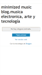 Mobile Screenshot of minimized-music.blogspot.com