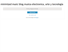 Tablet Screenshot of minimized-music.blogspot.com