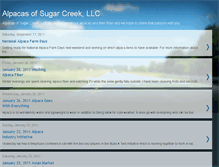 Tablet Screenshot of alpacasofsugarcreek.blogspot.com