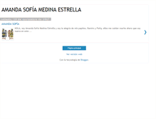 Tablet Screenshot of amandasofiamedinaestrella.blogspot.com