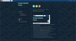 Desktop Screenshot of hubbabubbahotel.blogspot.com