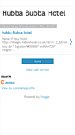 Mobile Screenshot of hubbabubbahotel.blogspot.com