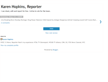 Tablet Screenshot of karenhopkinsreports.blogspot.com