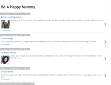 Tablet Screenshot of beahappymommy.blogspot.com