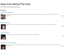 Tablet Screenshot of notesfrombehindthechair.blogspot.com