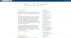 Desktop Screenshot of leftofreason.blogspot.com