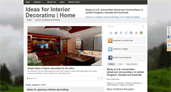 Desktop Screenshot of getideasforinteriordecoratinghome.blogspot.com
