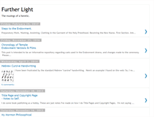 Tablet Screenshot of furtherlight.blogspot.com