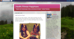 Desktop Screenshot of health-fitness-happiness.blogspot.com