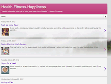 Tablet Screenshot of health-fitness-happiness.blogspot.com