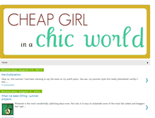 Tablet Screenshot of cheapgirlchicworld.blogspot.com