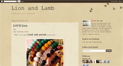 Desktop Screenshot of lionandlambcreations.blogspot.com