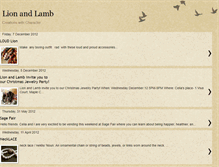 Tablet Screenshot of lionandlambcreations.blogspot.com