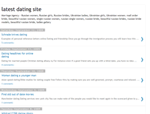 Tablet Screenshot of latestdatingsite.blogspot.com