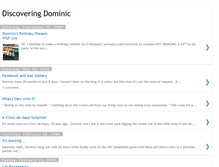 Tablet Screenshot of discoveringdominic.blogspot.com