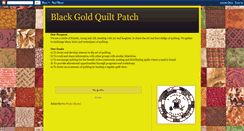 Desktop Screenshot of blackgoldquiltpatch.blogspot.com