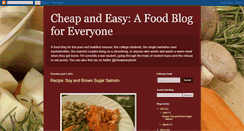 Desktop Screenshot of cheapeasyfoodblog.blogspot.com