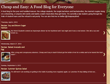 Tablet Screenshot of cheapeasyfoodblog.blogspot.com