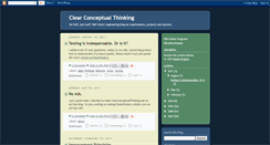 Desktop Screenshot of clearconceptualthinking.blogspot.com