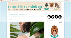 Desktop Screenshot of animalheadvintage.blogspot.com