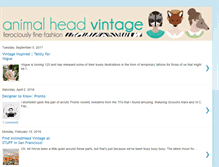 Tablet Screenshot of animalheadvintage.blogspot.com