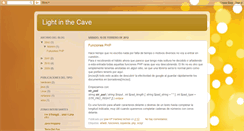Desktop Screenshot of lightinthecave.blogspot.com