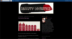 Desktop Screenshot of beautylogistics.blogspot.com