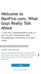 Mobile Screenshot of manfive.blogspot.com